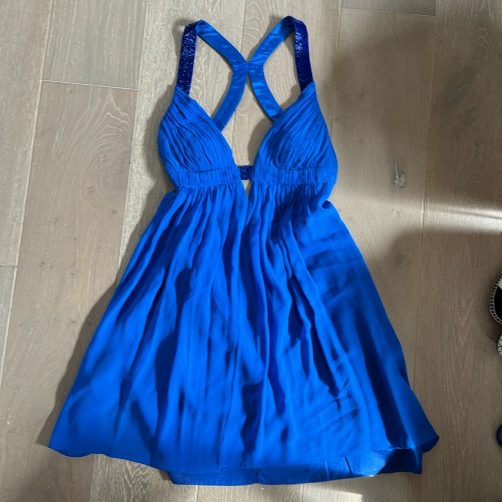 Cache Blue Cocktail Dress Size 2